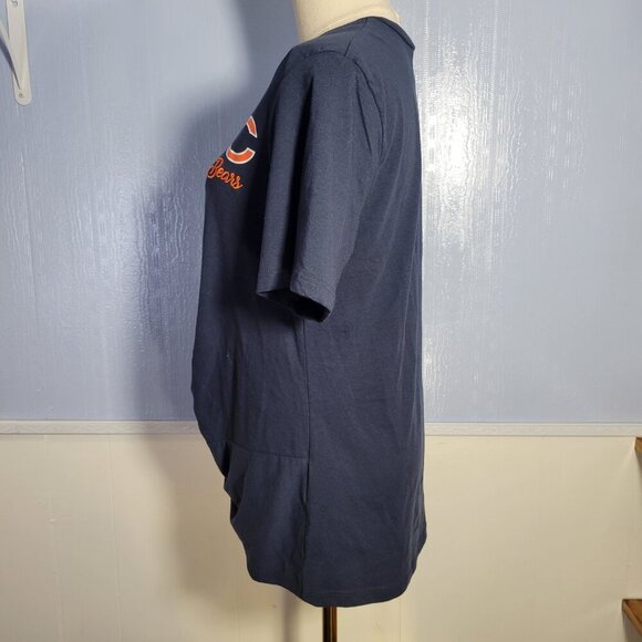 NFL Team Apparel Woman's Medium Navy Blue Chicago Front Knot Shortsleeve T-Shirt - Picture 6 of 10